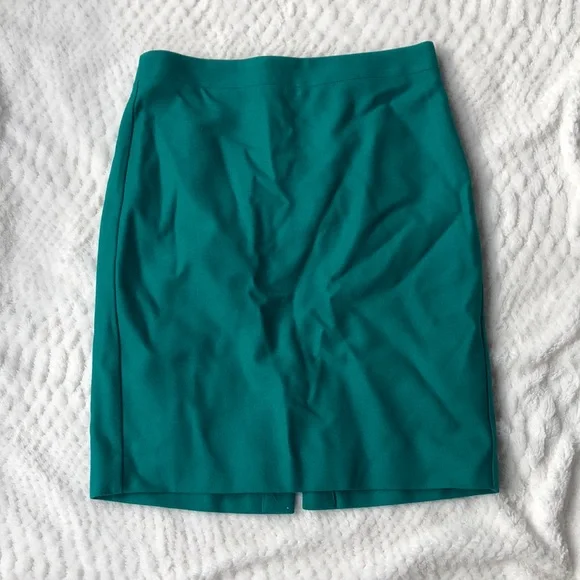 J Crew Turquoise Skirt - Picture 1 of 4